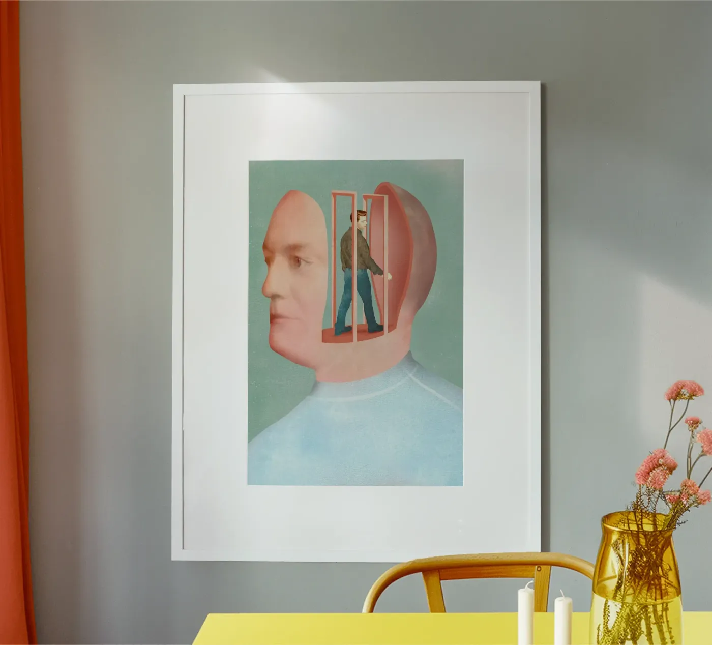 Inside Head Poster von Ellen Weinstein