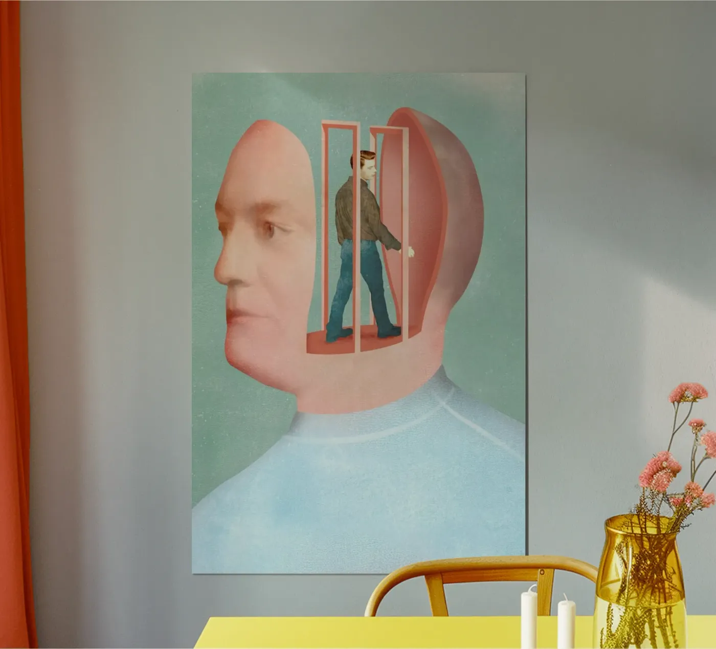 Inside Head Poster von Ellen Weinstein