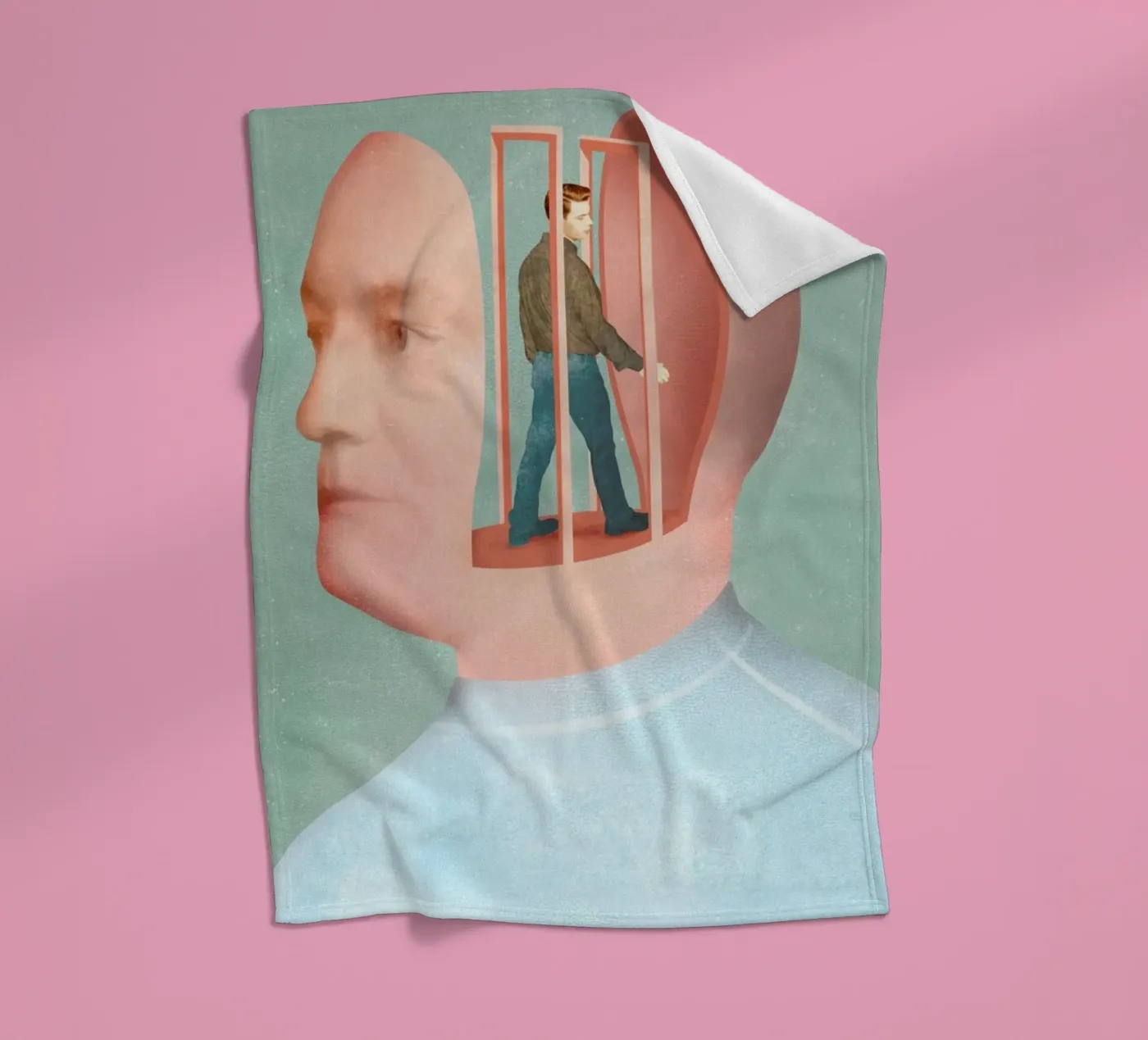 Inside Head Fleecedecke von Ellen Weinstein