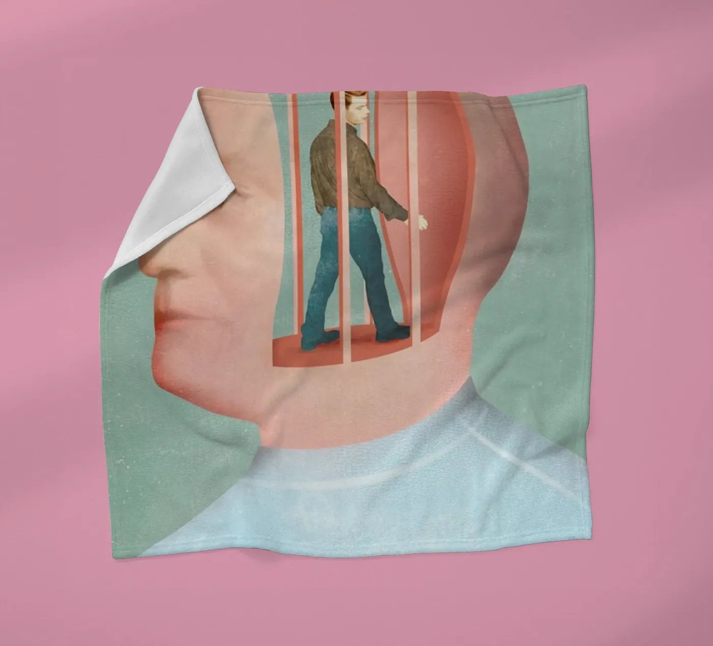 Inside Head Fleecedecke von Ellen Weinstein