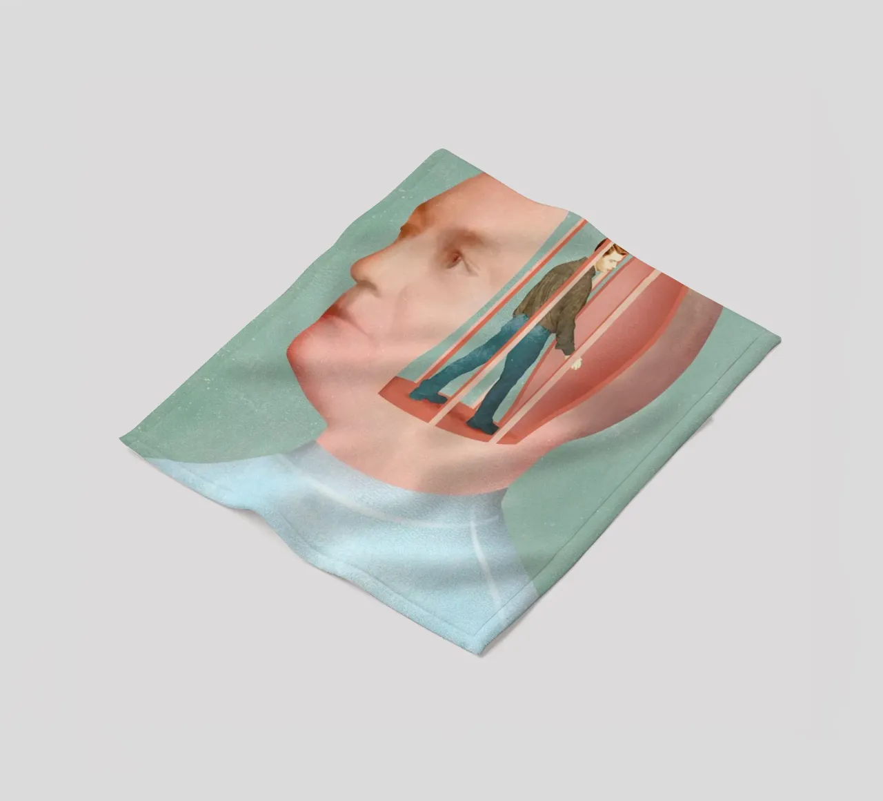 Inside Head Fleecedecke von Ellen Weinstein