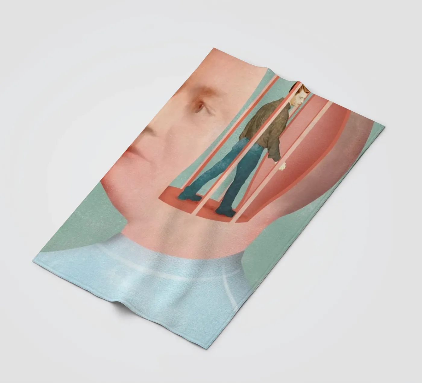 Inside Head Fleecedecke von Ellen Weinstein