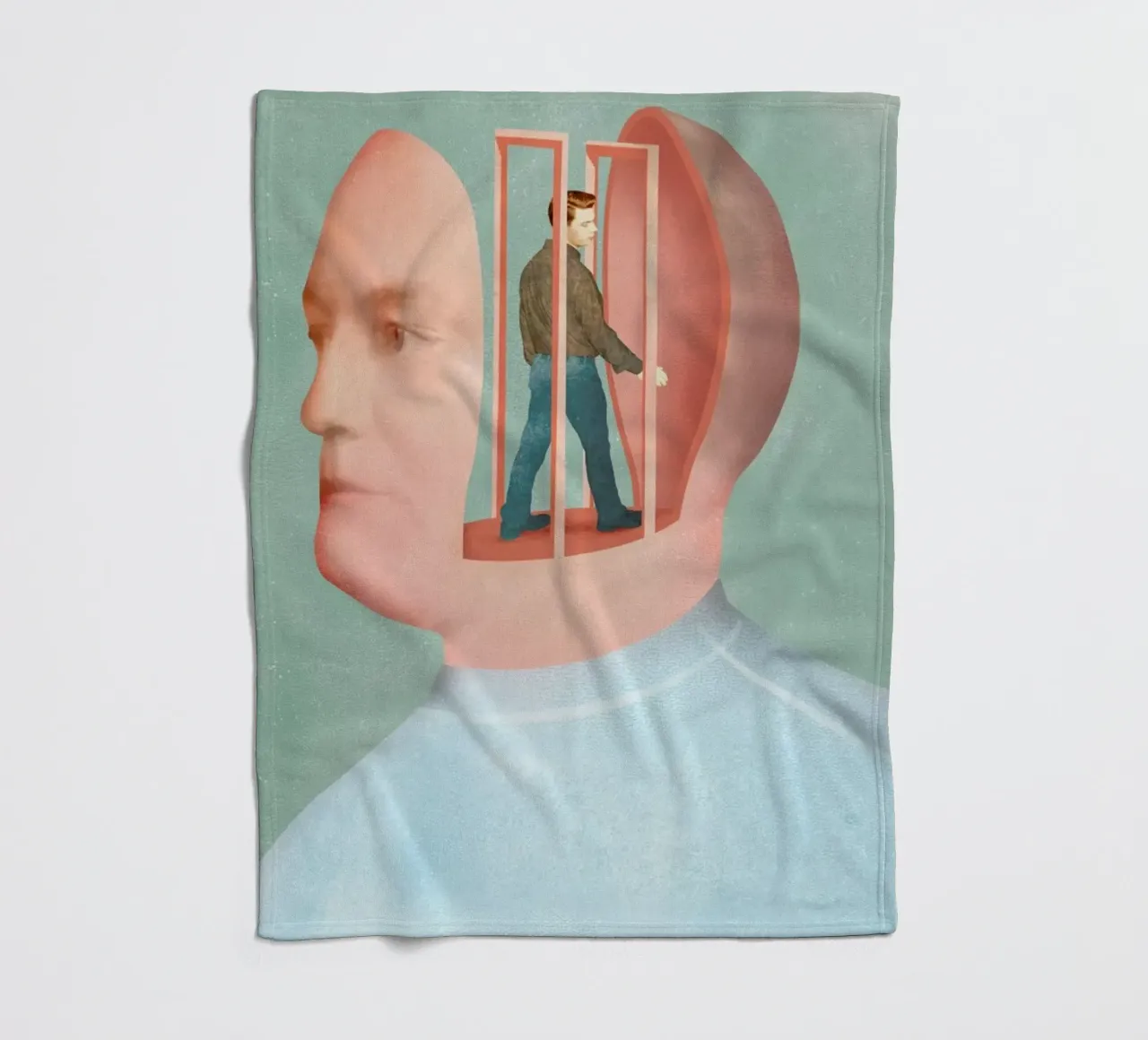 Inside Head Fleecedecke von Ellen Weinstein