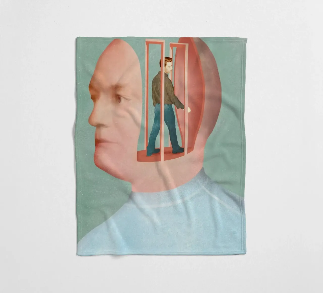 Inside Head coperta in pile da Ellen Weinstein