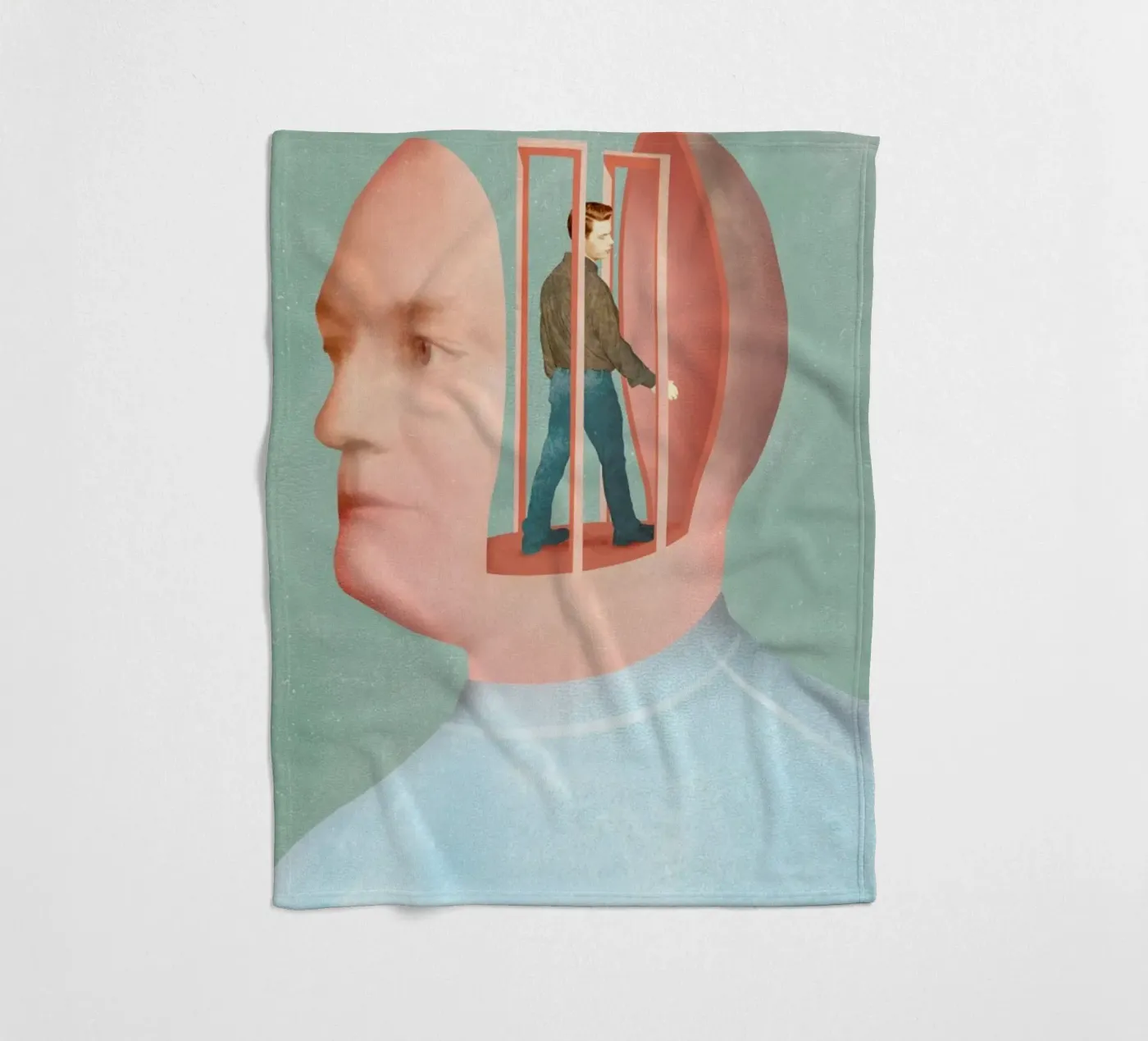 Inside Head Fleecedecke von Ellen Weinstein