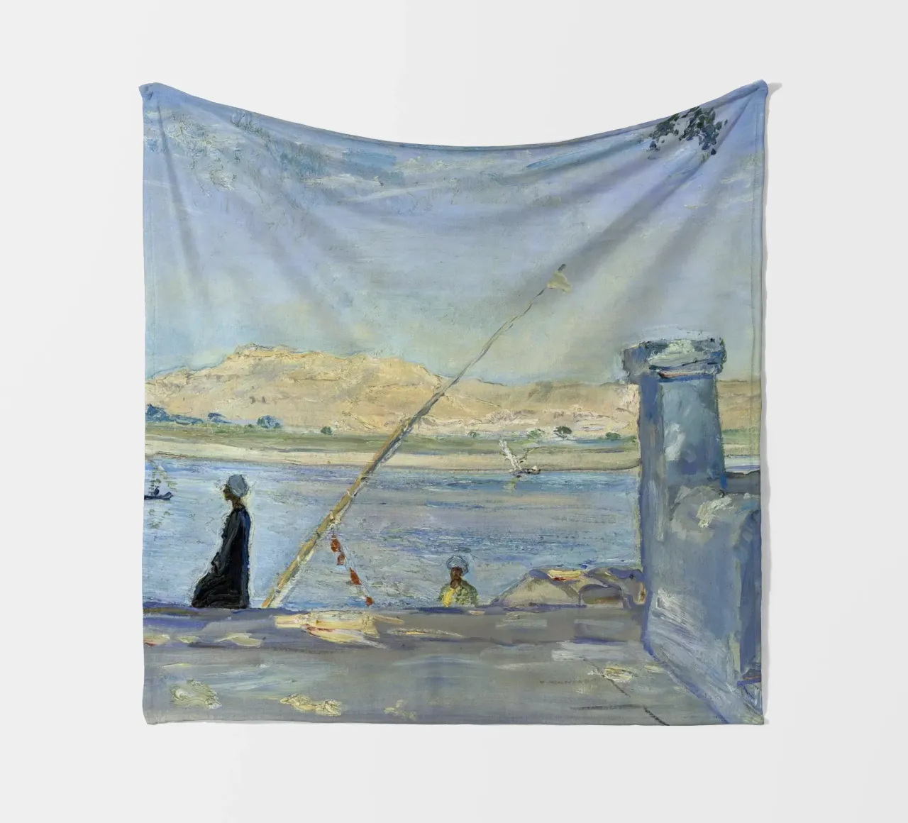 Max Slevogt - Mattina a Luxor coperta in pile da ARTOTHEK