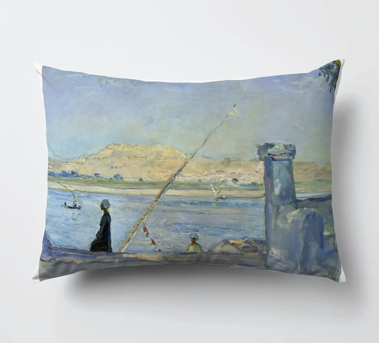 Max Slevogt - Mattina a Luxor cuscino da ARTOTHEK