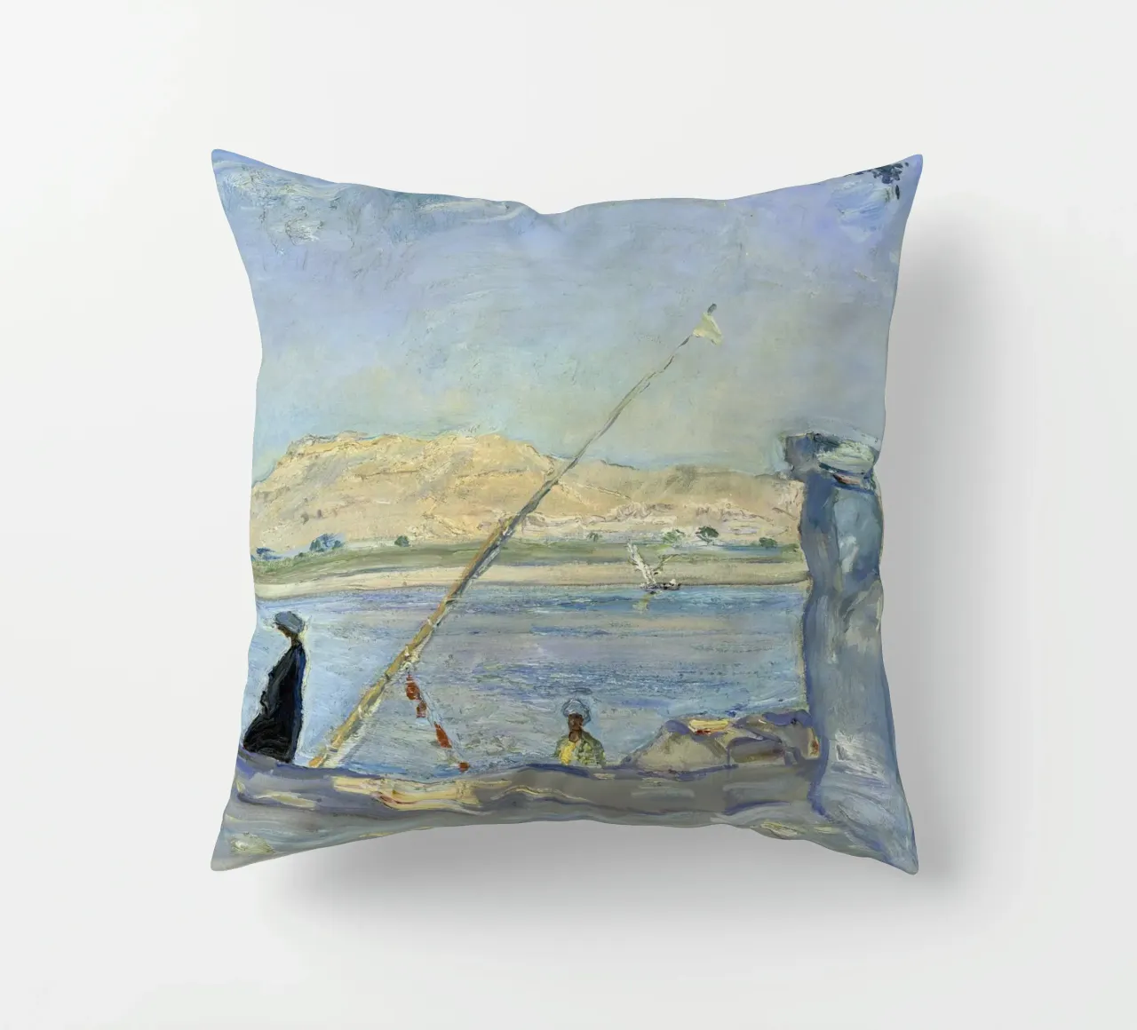 Max Slevogt - Mattina a Luxor cuscino da ARTOTHEK