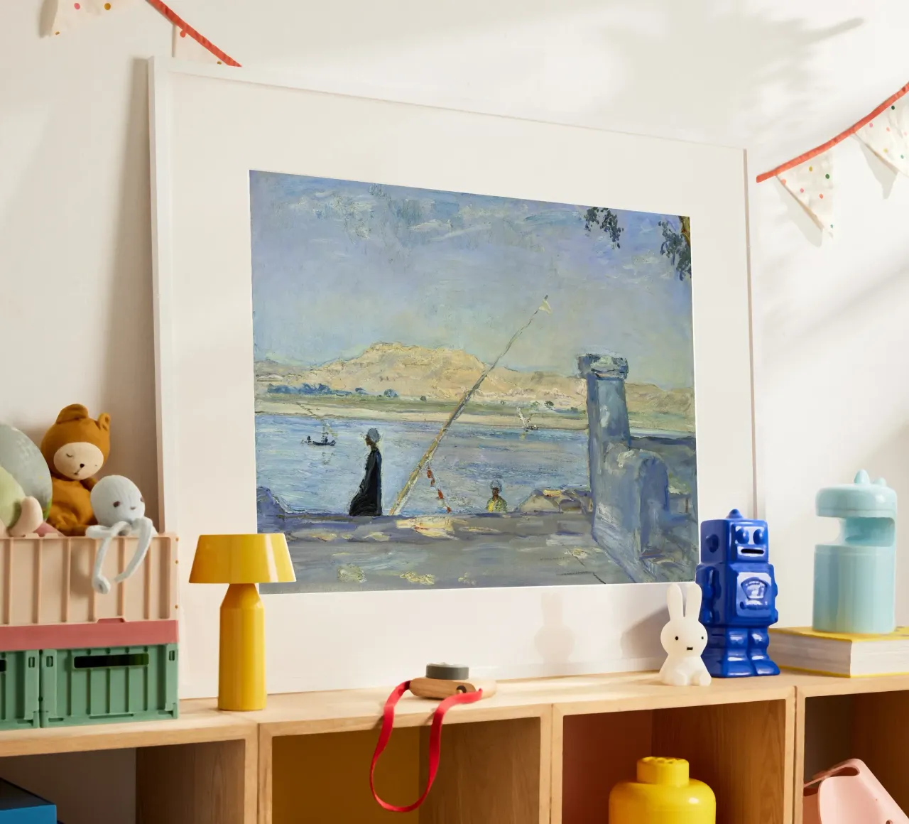 Max Slevogt - Mattina a Luxor poster con telaio in plastica da ARTOTHEK