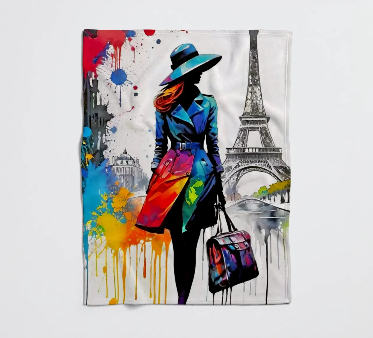 Paris coperta in pile da Eni Brandon
