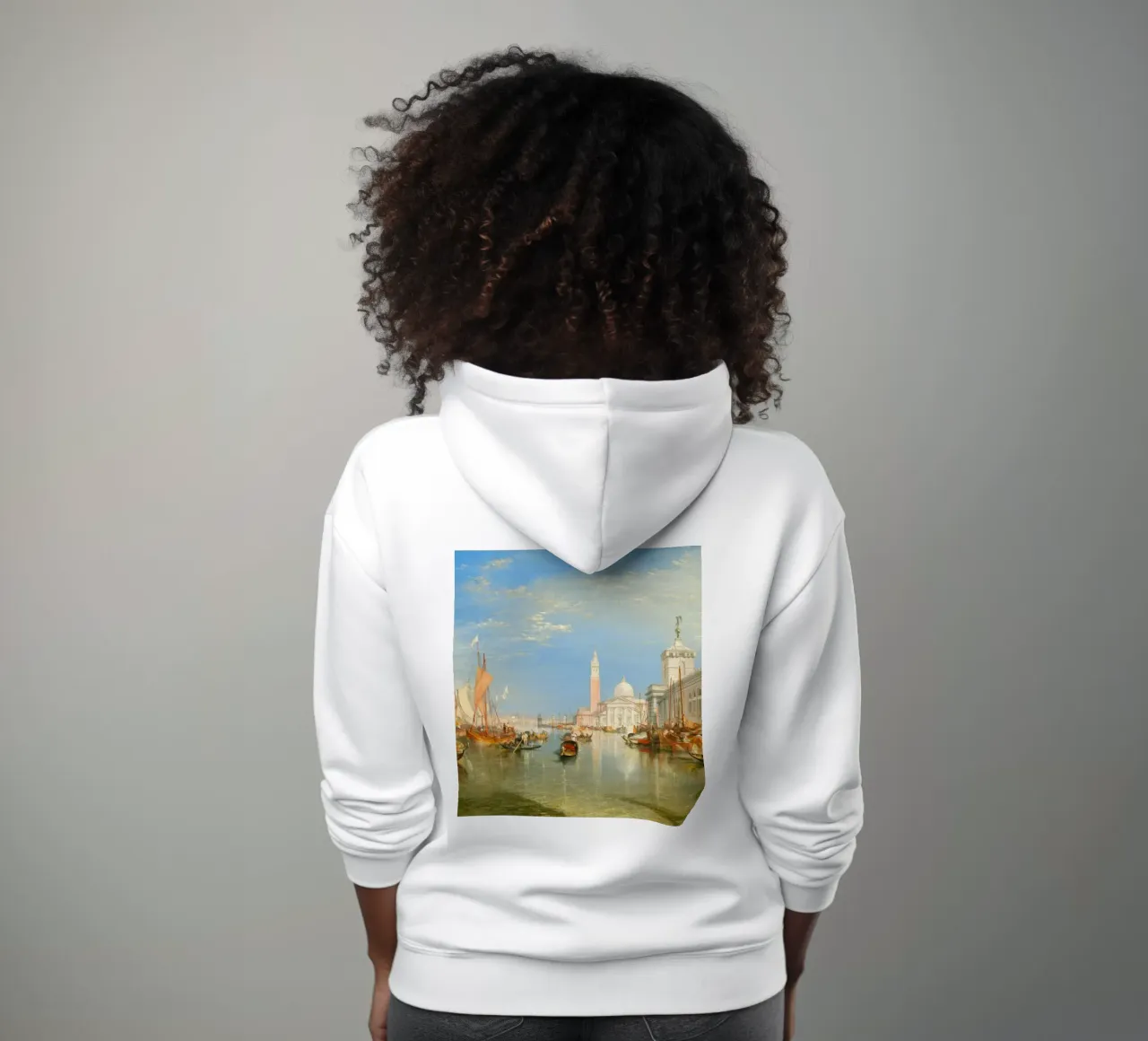 Turner - The Dogana and San Giorgio Maggiore in Venice felpa con cappuccio da ARTOTHEK