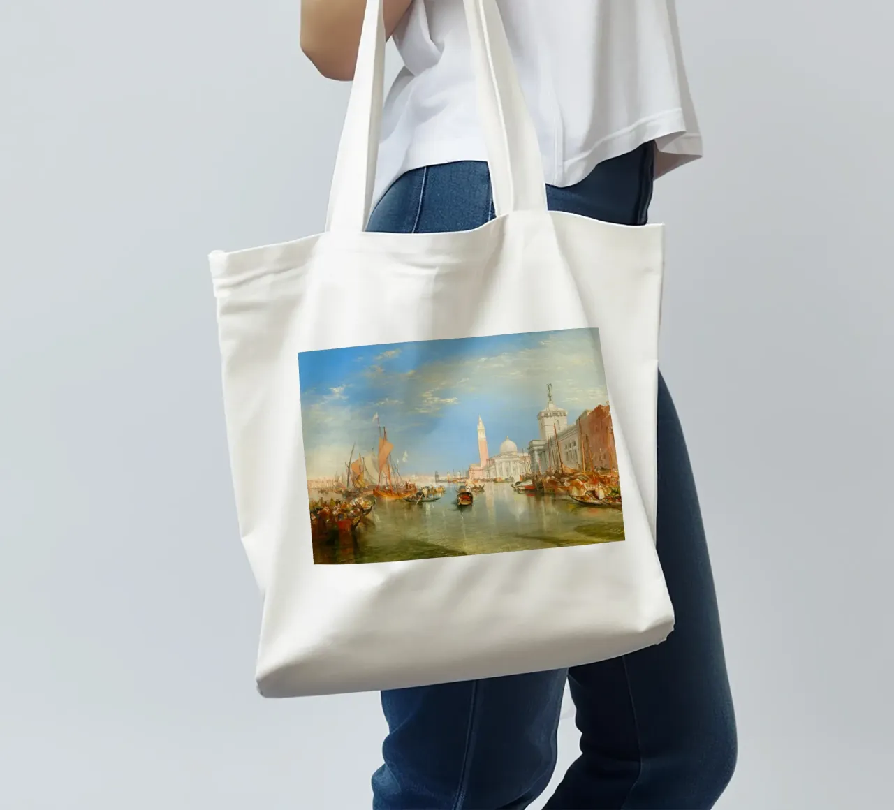 Turner - The Dogana and San Giorgio Maggiore in Venice borsa in juta da ARTOTHEK