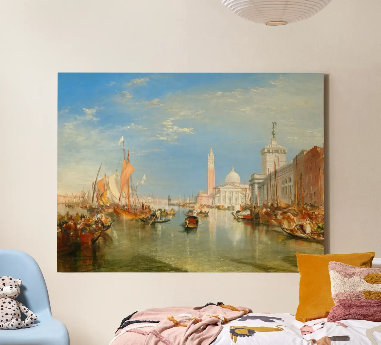 Turner - The Dogana and San Giorgio Maggiore in Venice tela con Cornice a cassetta da ARTOTHEK