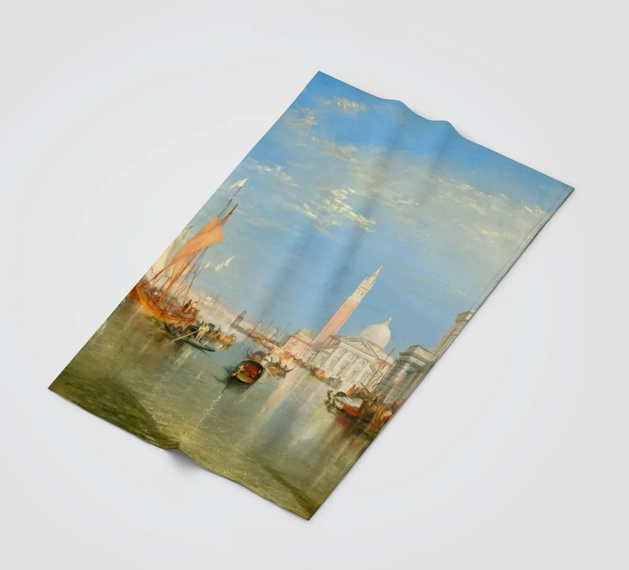 Turner - The Dogana and San Giorgio Maggiore in Venice coperta in pile da ARTOTHEK
