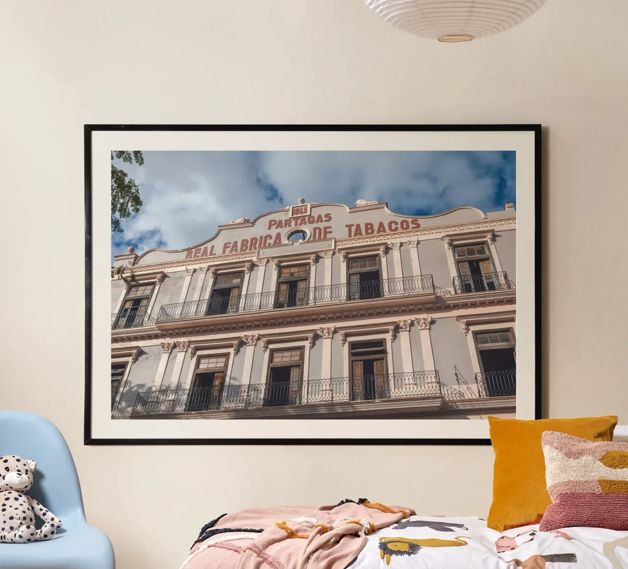 Partagas Tabacos poster con telaio in legno da Dave Hare Photography