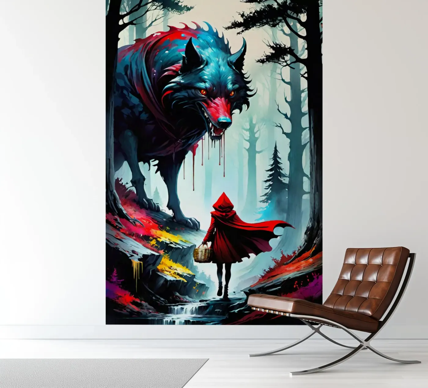 Wolfsbrut fotobehang van Eni Brandon