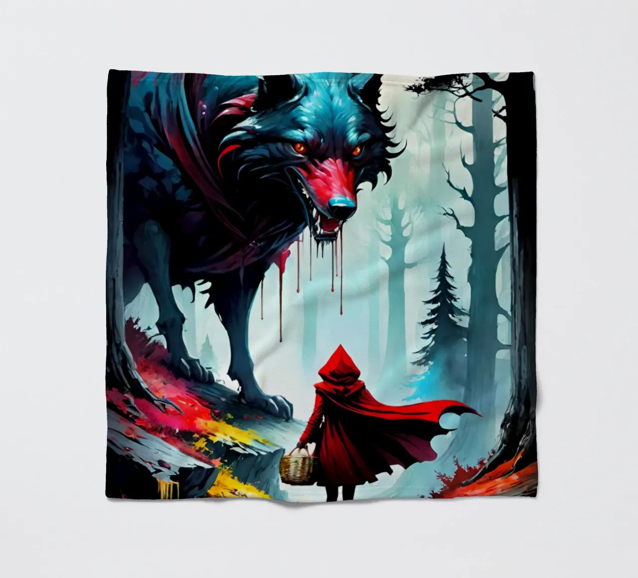 Wolfsbrut Fleecedecke von Eni Brandon