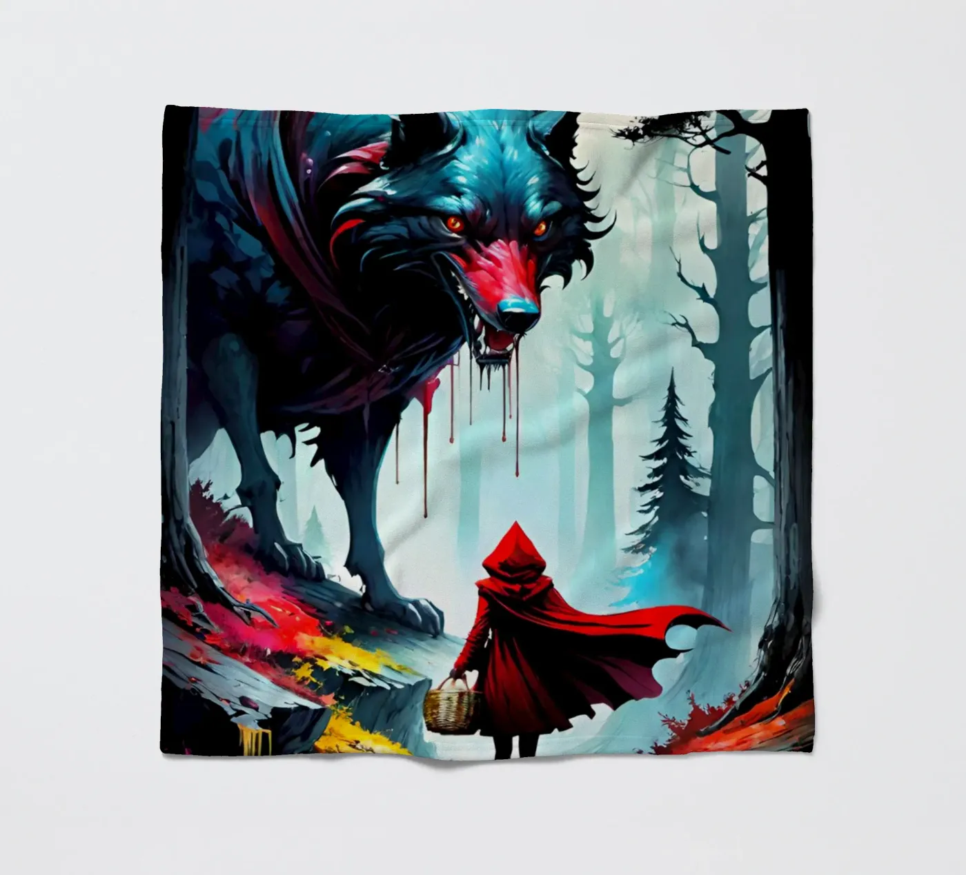 Wolfsbrut Fleecedecke von Eni Brandon