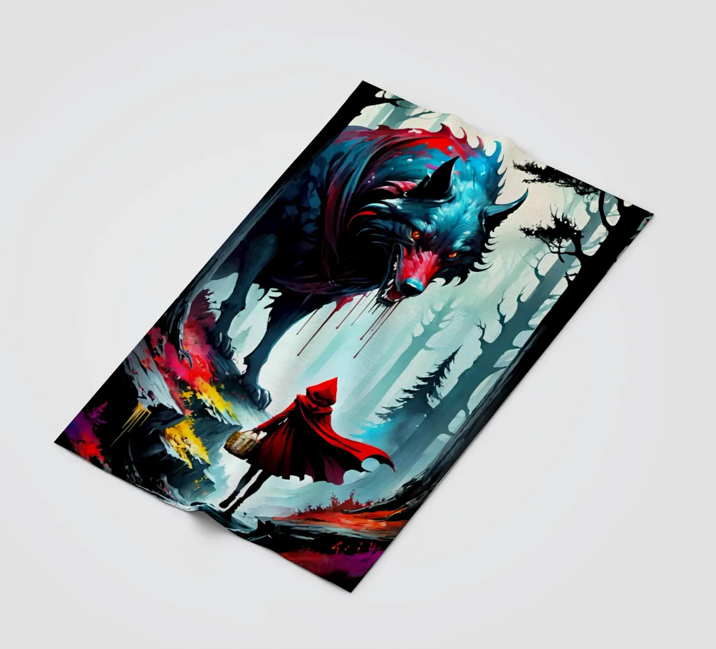 Wolfsbrut Fleecedecke von Eni Brandon