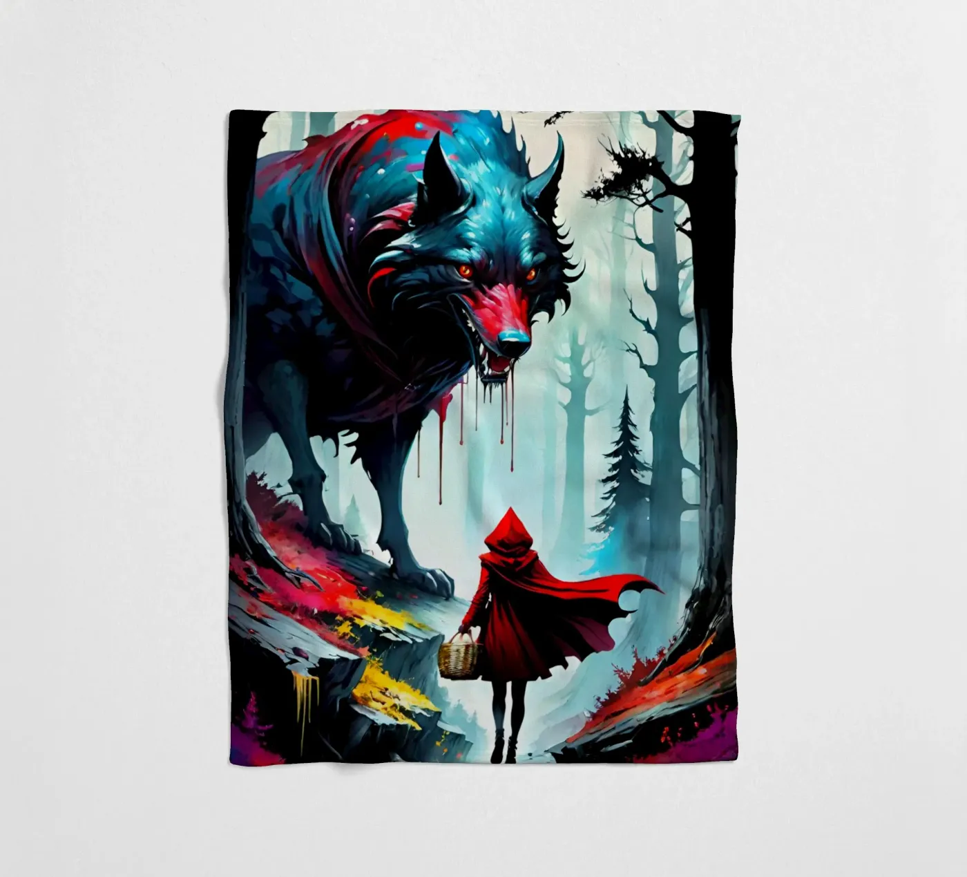 Wolfsbrut Fleecedecke von Eni Brandon