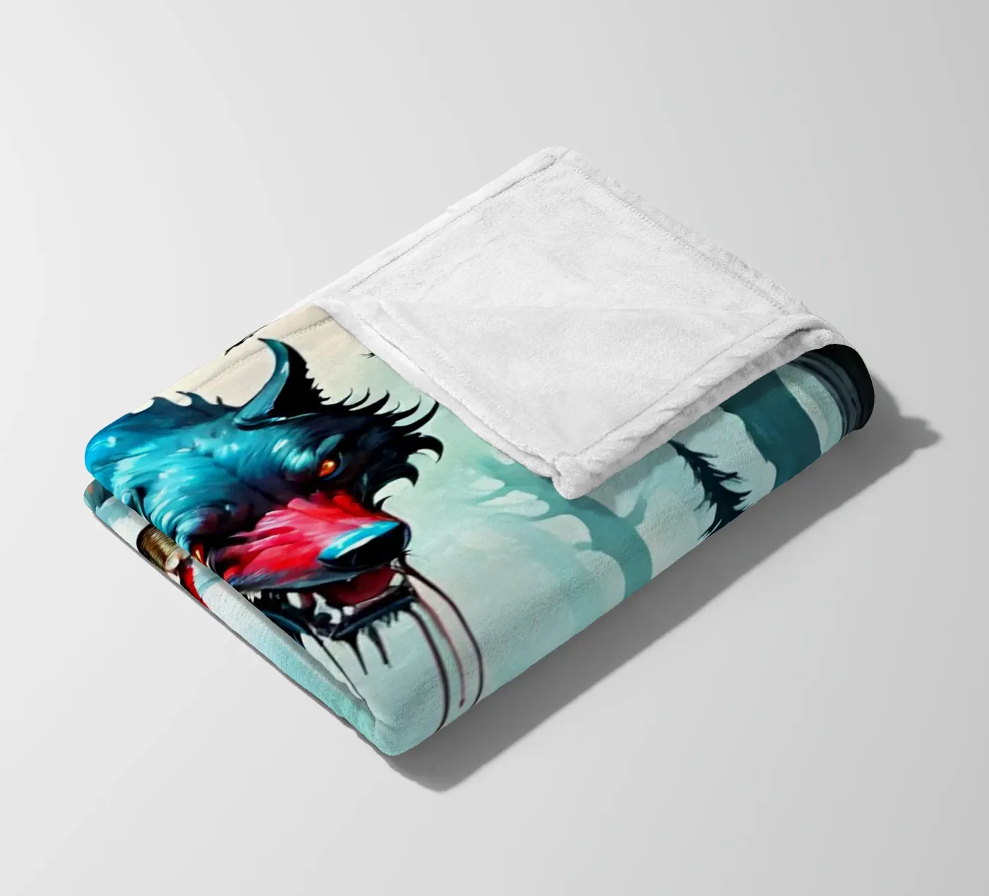 Wolfsbrut Fleecedecke von Eni Brandon