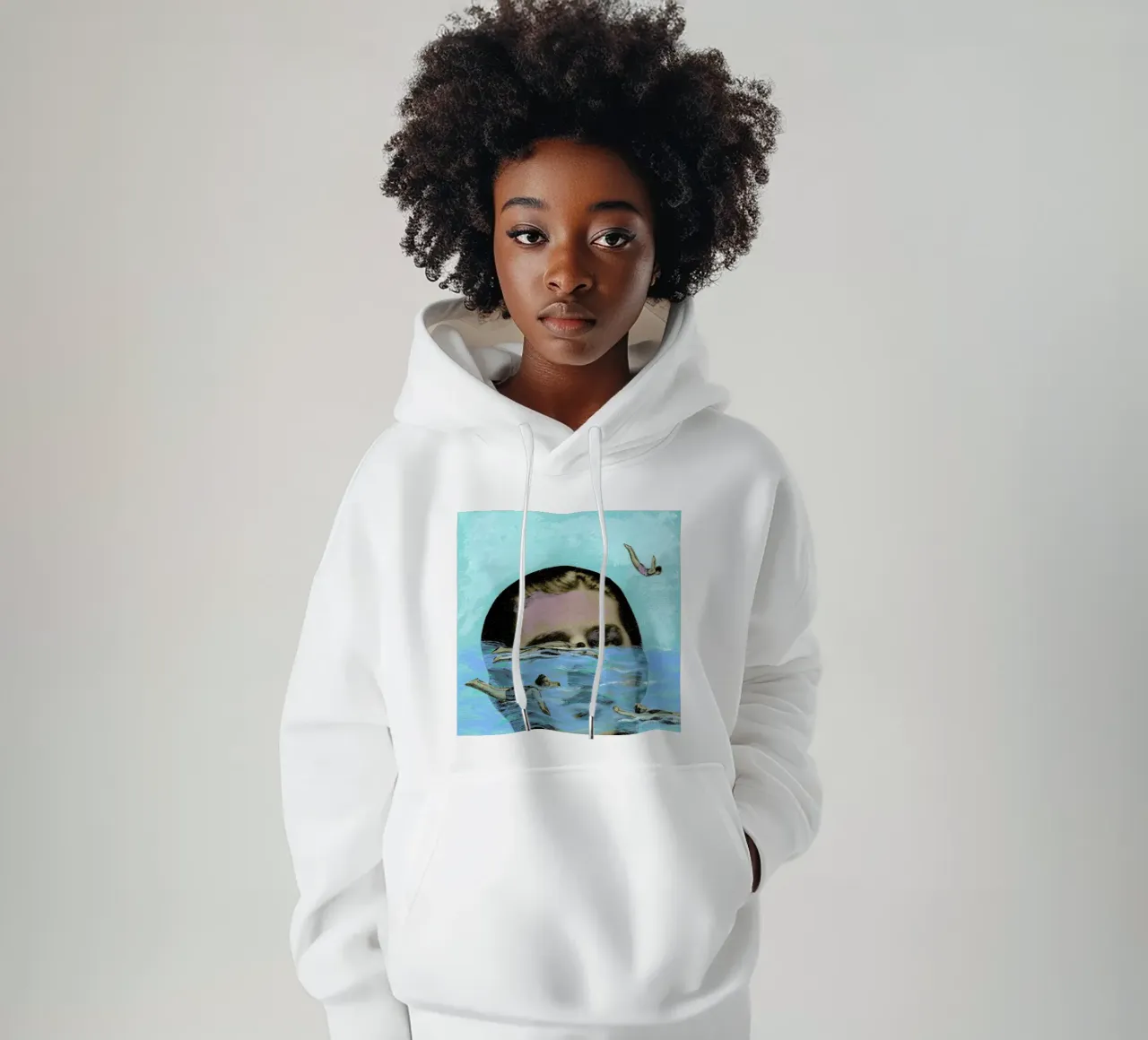 Man Overboard felpa con cappuccio da Ellen Weinstein