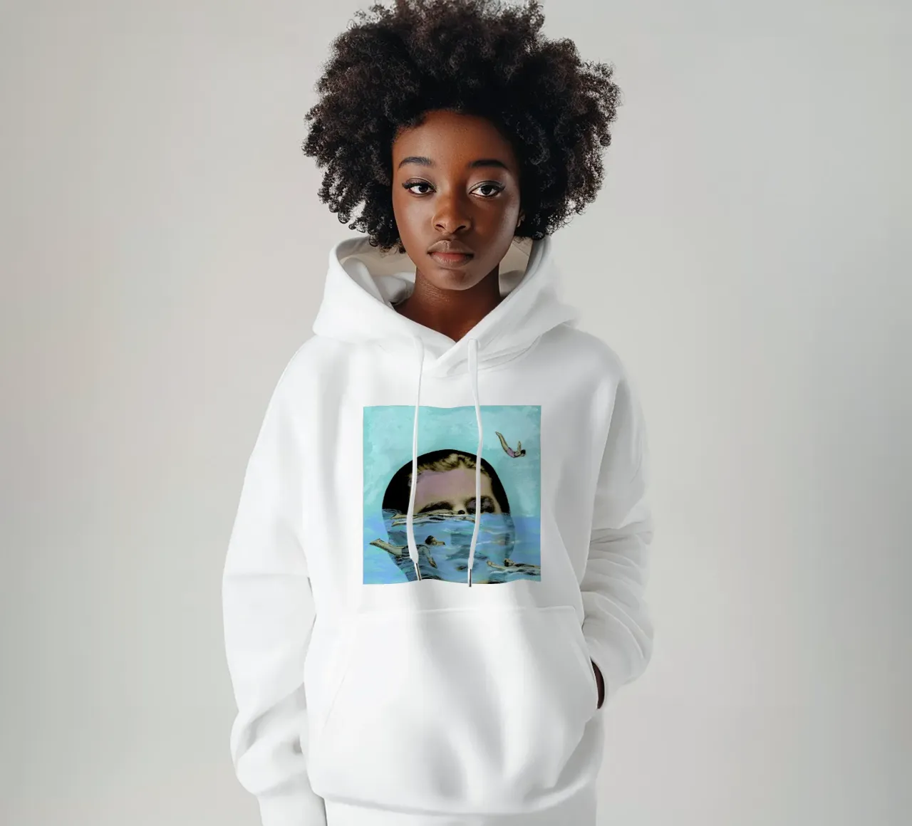 Man Overboard hoodie van Ellen Weinstein