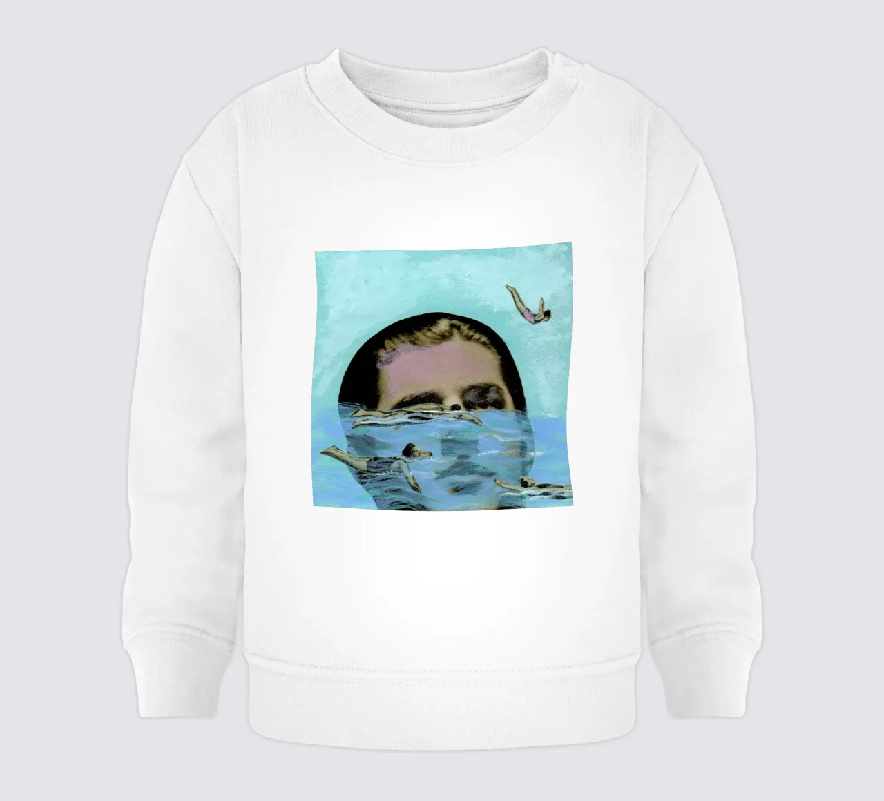 Man Overboard Baby Sweatshirt von Ellen Weinstein