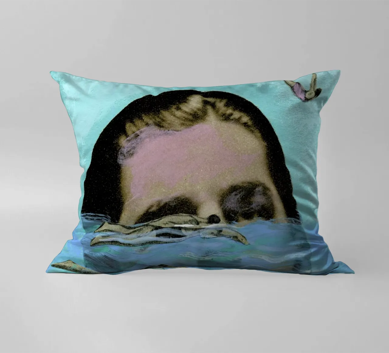 Man Overboard cuscino da Ellen Weinstein