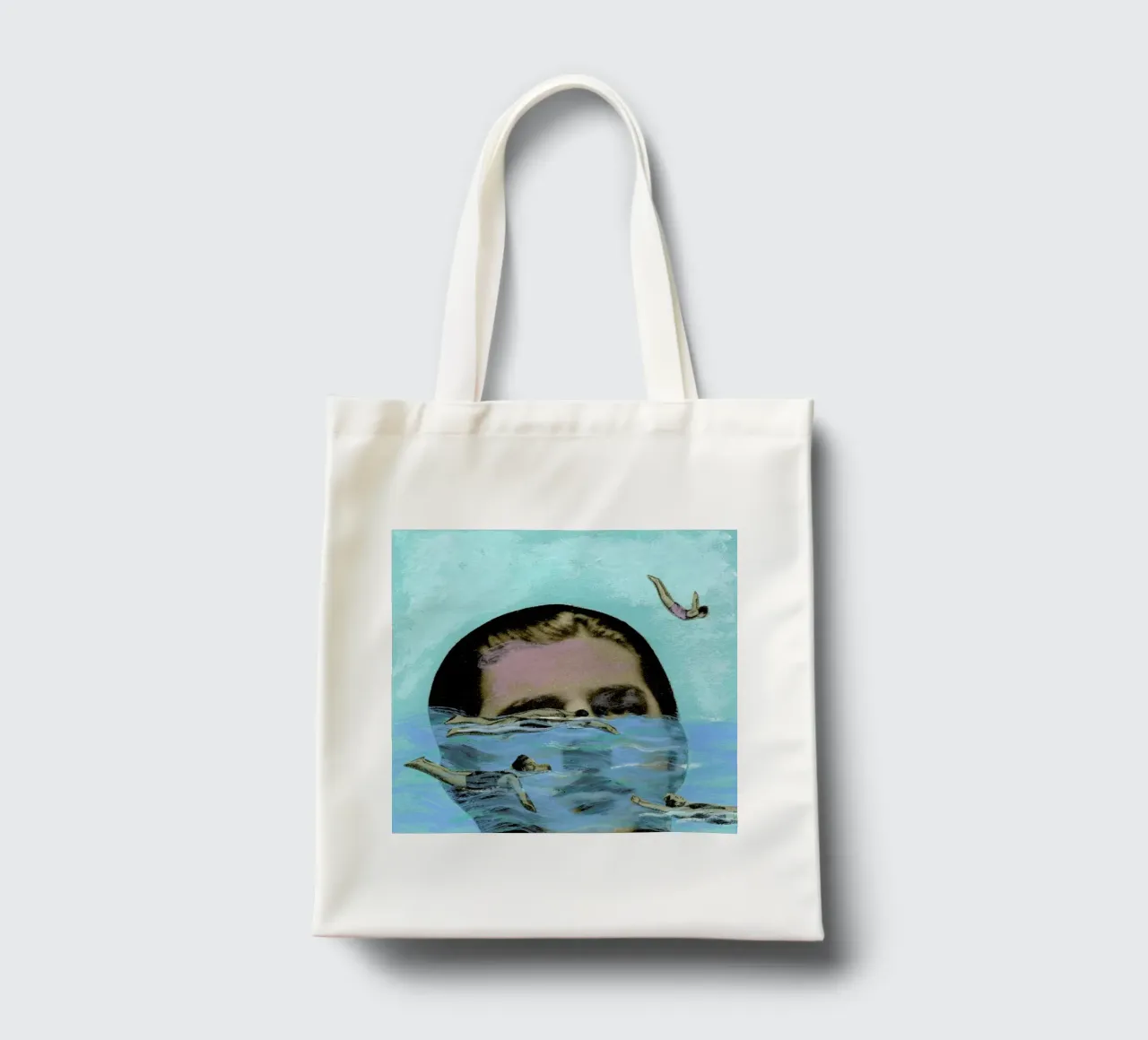 Man Overboard borsa in juta da Ellen Weinstein