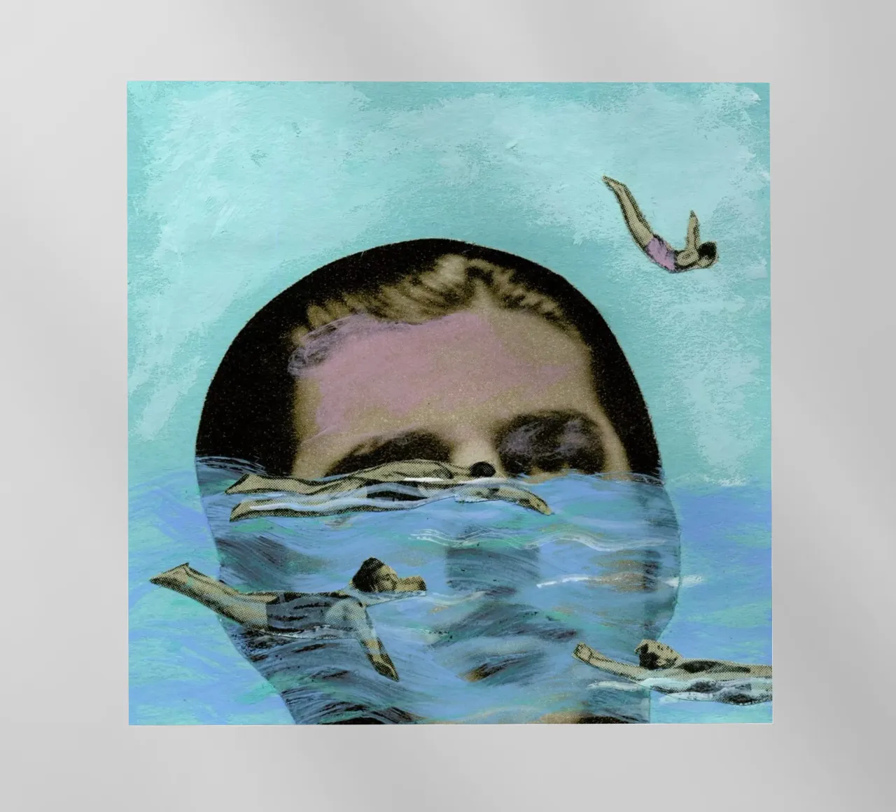 Man Overboard pellicola backlit da Ellen Weinstein