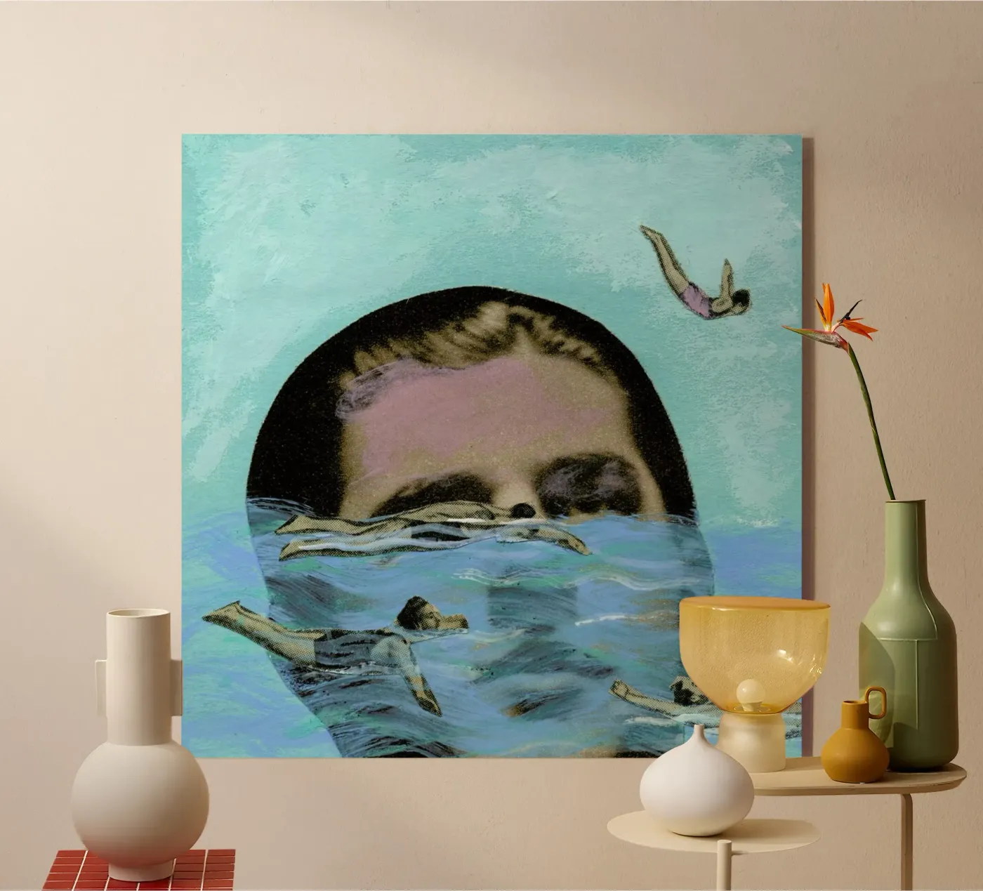 Man Overboard plexiglass da Ellen Weinstein