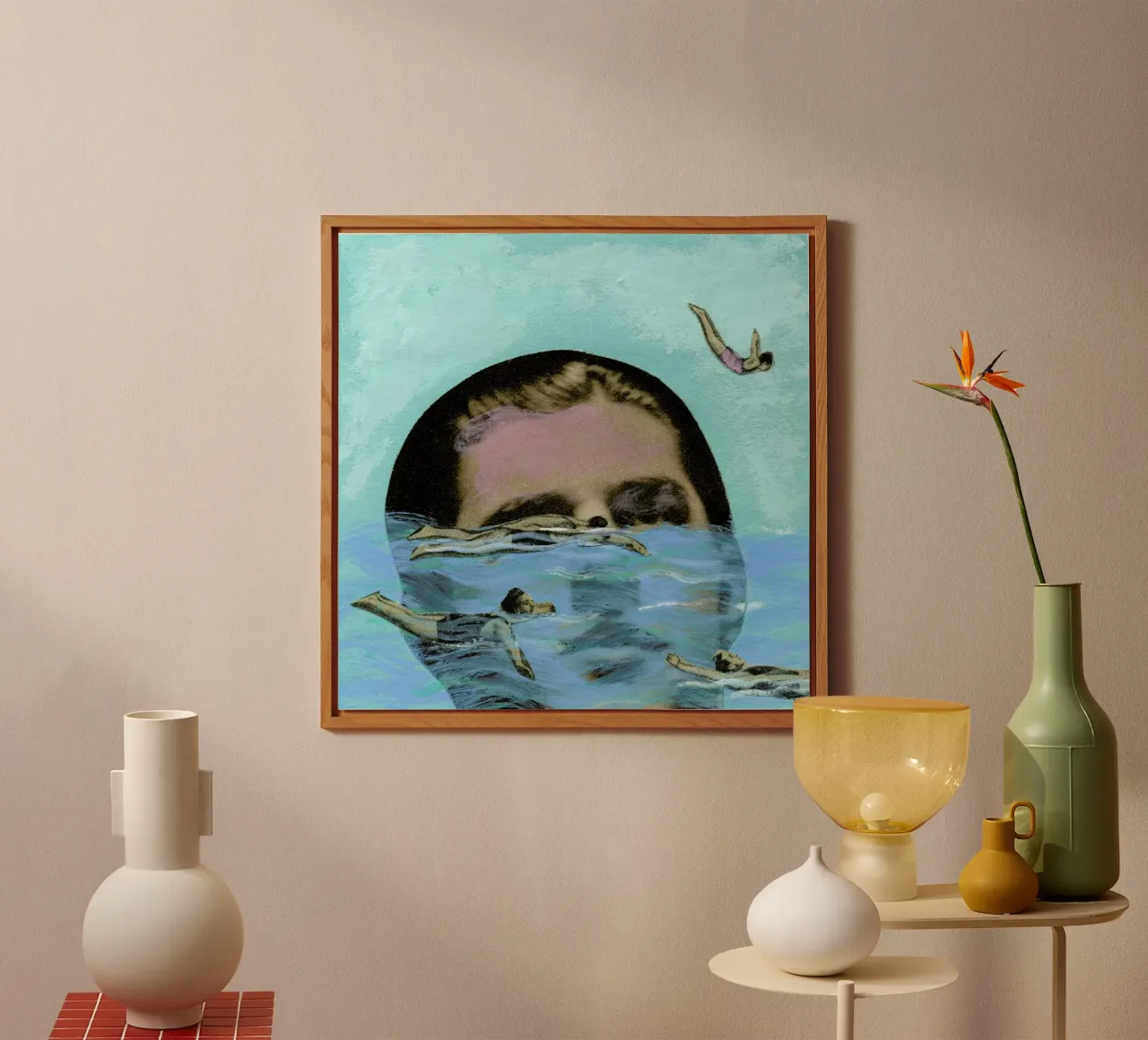 Man Overboard alluminio dibond da Ellen Weinstein