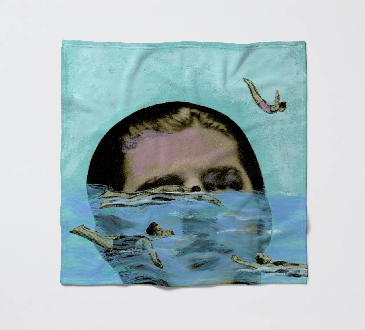 Man Overboard coperta in pile da Ellen Weinstein