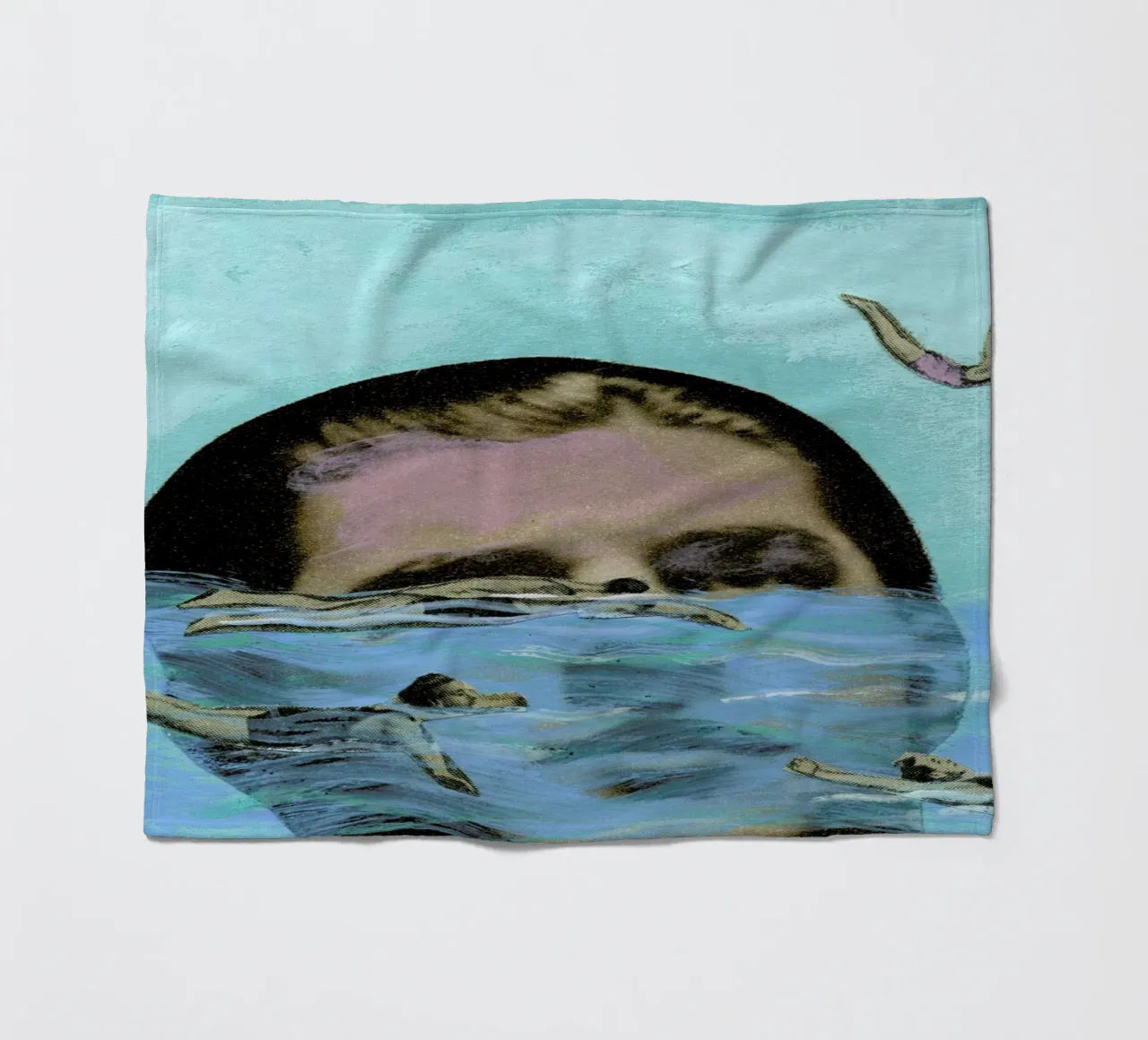 Man Overboard coperta in pile da Ellen Weinstein