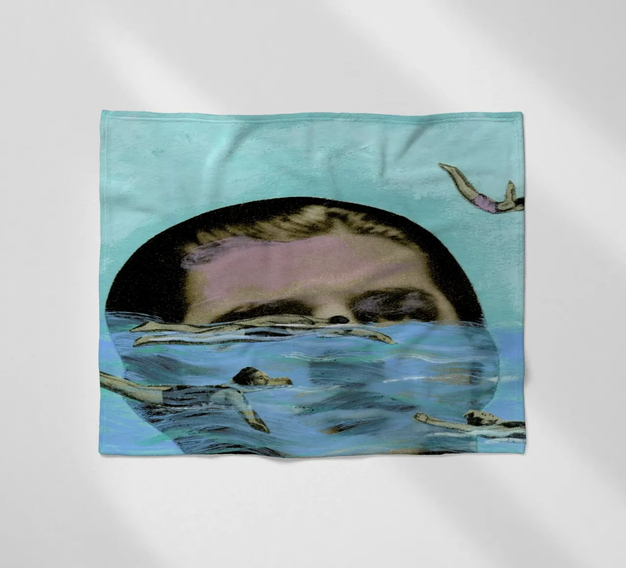 Man Overboard coperta in pile da Ellen Weinstein