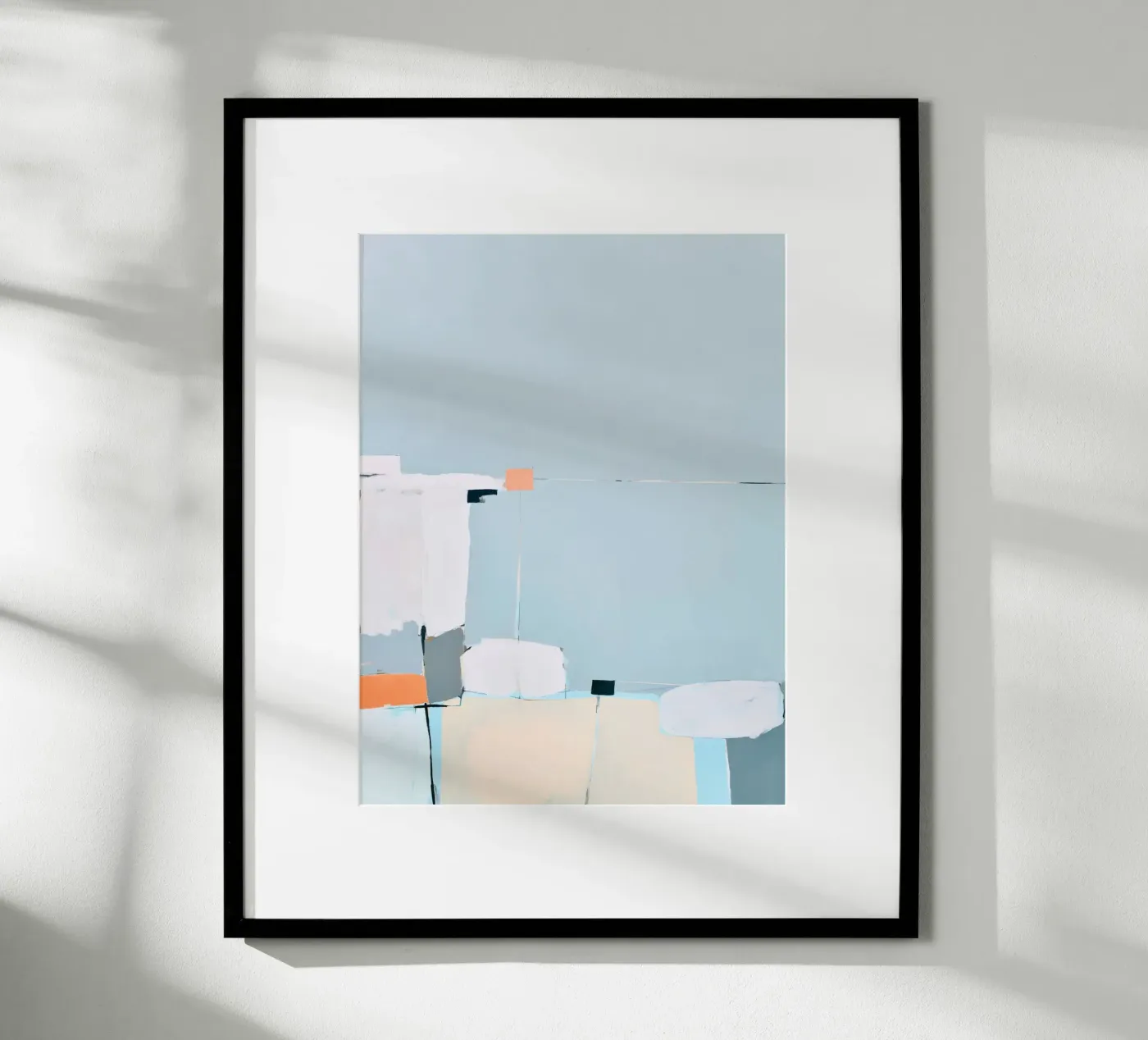 Stille vormen in hemelsblauw poster van Carinaprint