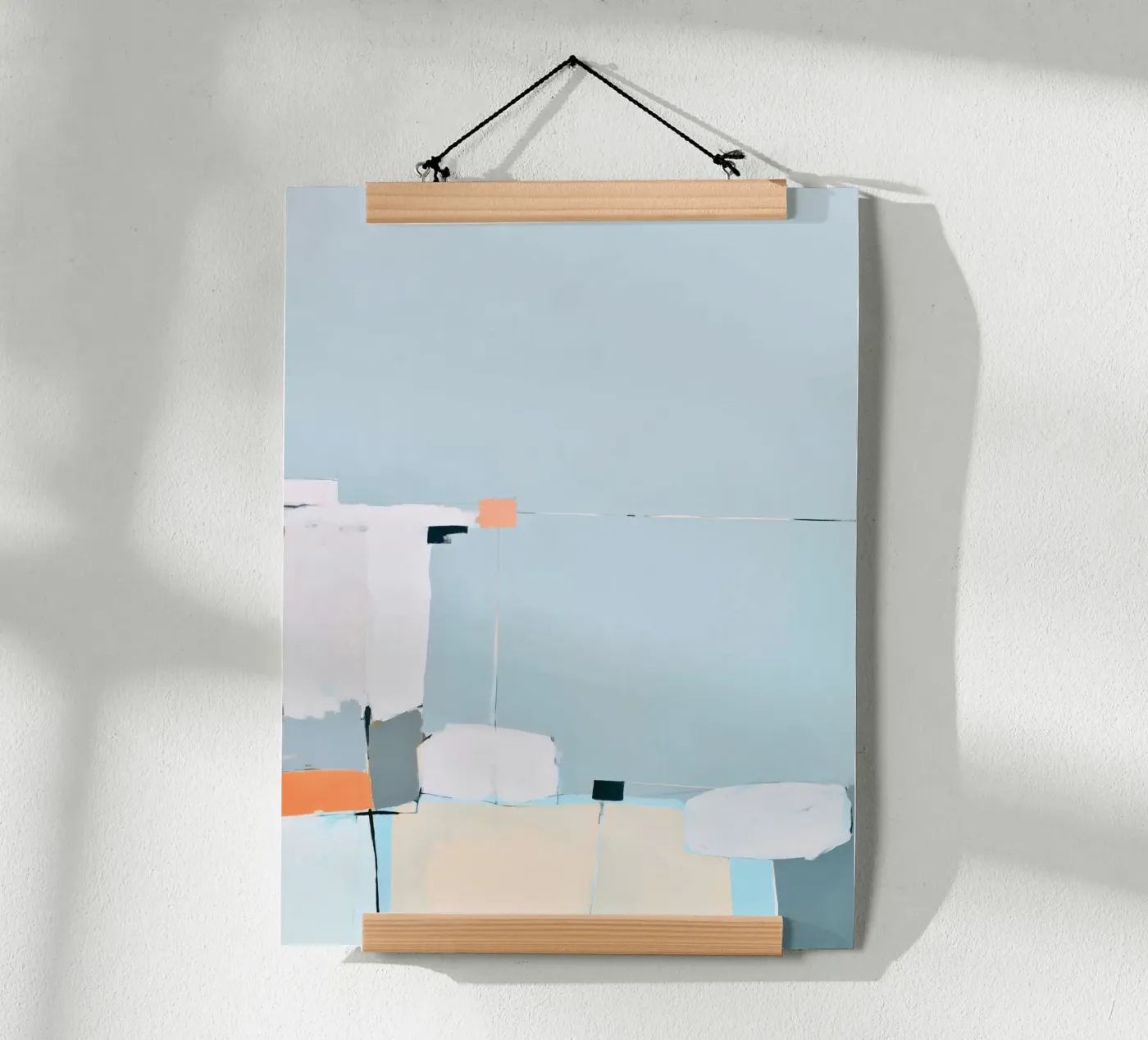 Stille vormen in hemelsblauw poster van Carinaprint