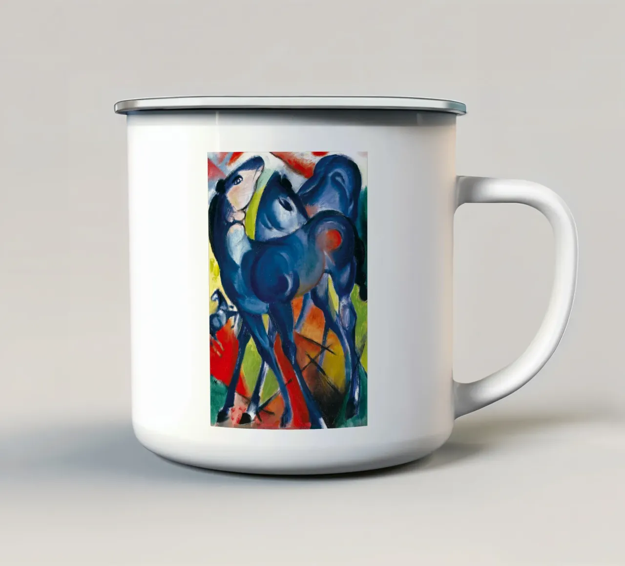 Franz Marc - I puledri blu tazza in smalto da ARTOTHEK