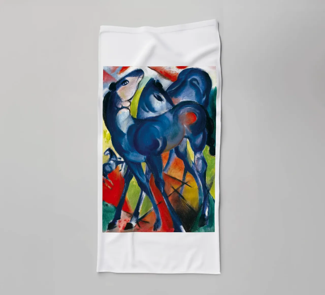 Franz Marc - I puledri blu asciugamano da bagno da ARTOTHEK