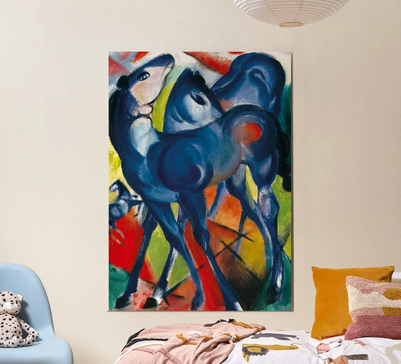 Franz Marc - I puledri blu alluminio dibond da ARTOTHEK
