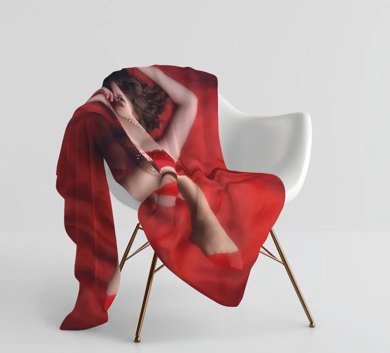 Dulce in red coperta in pile da Dave Hare Photography