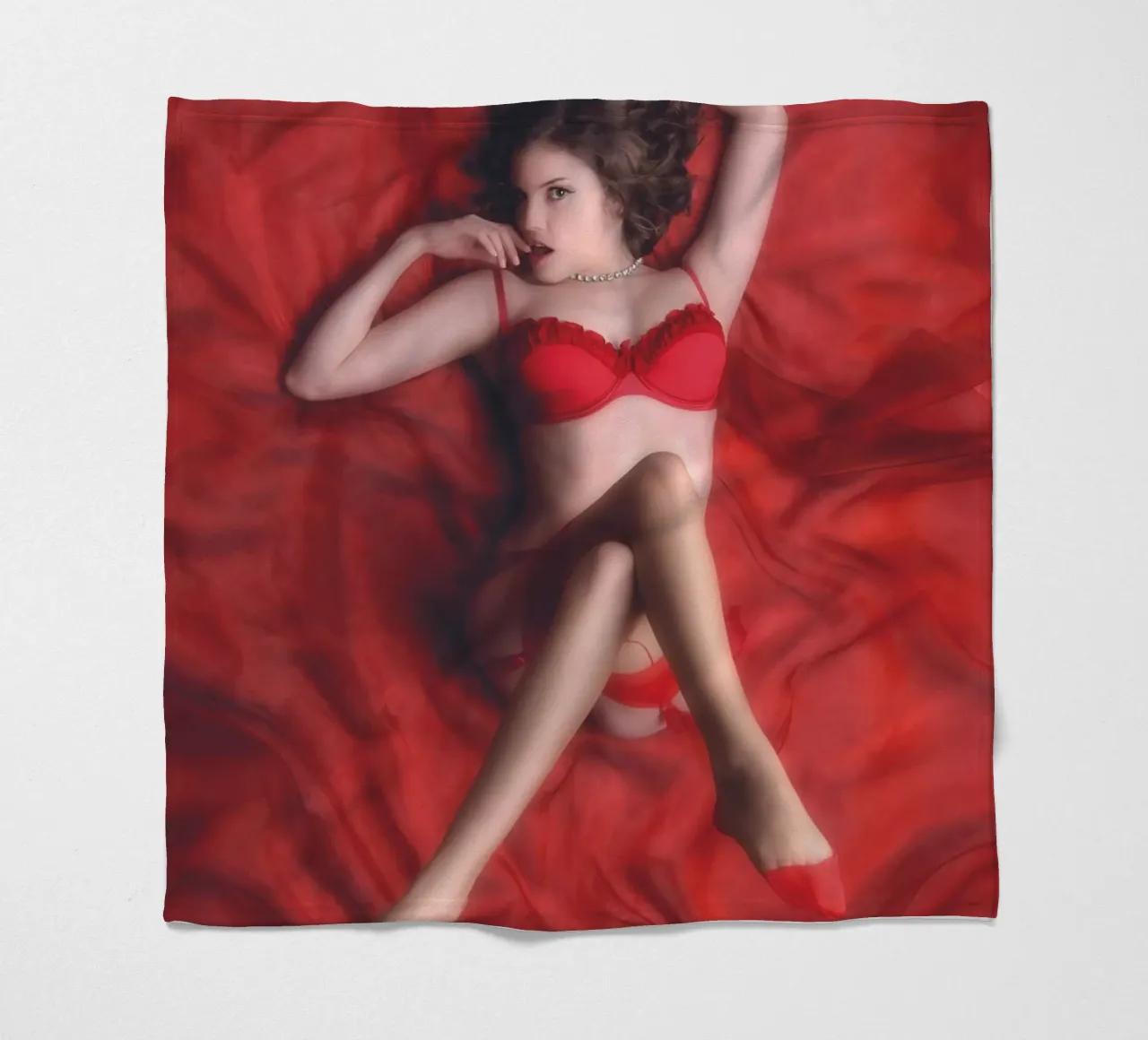Dulce in red coperta in pile da Dave Hare Photography