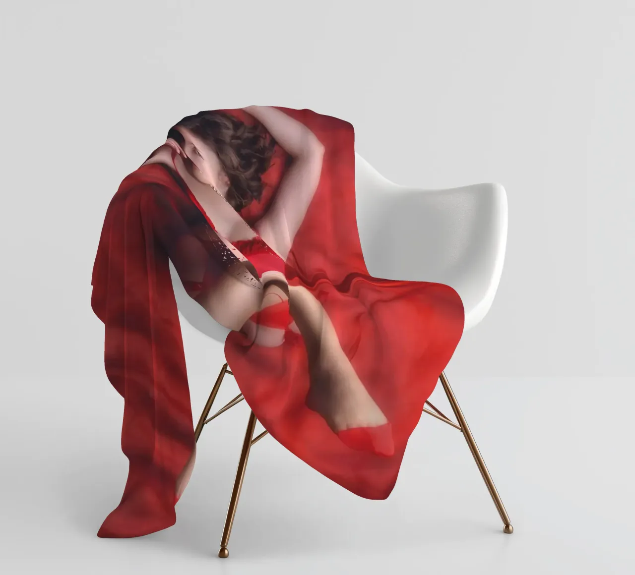 Dulce in red coperta in pile da Dave Hare Photography