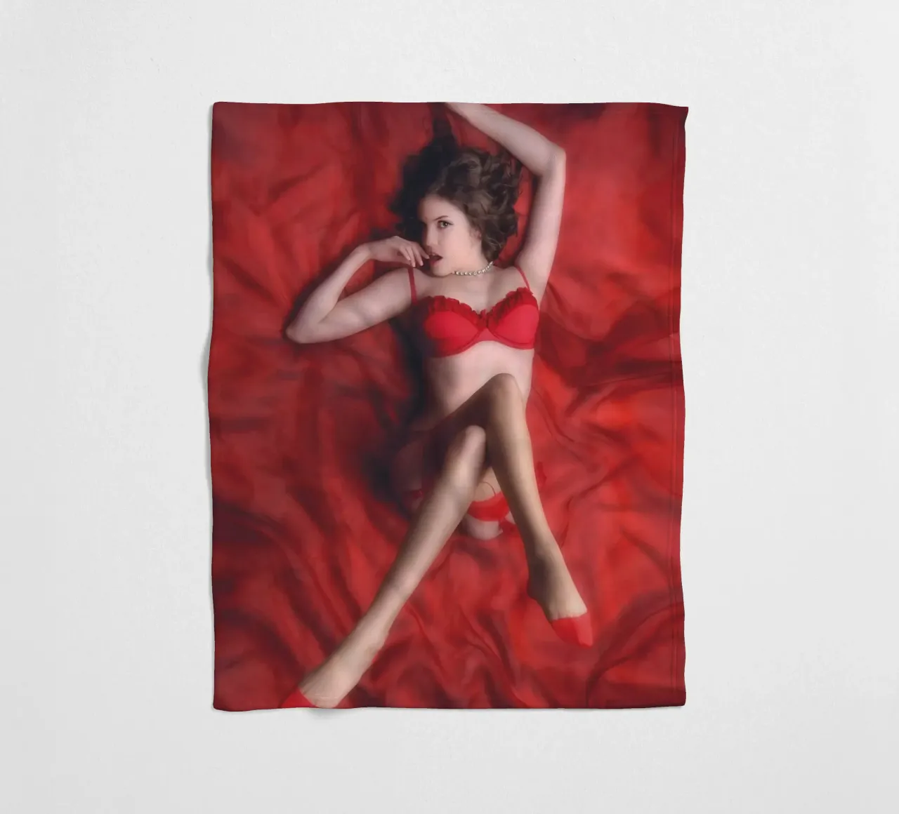 Dulce in red coperta in pile da Dave Hare Photography