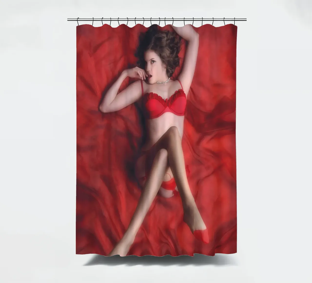 Dulce in red tenda da doccia da Dave Hare Photography