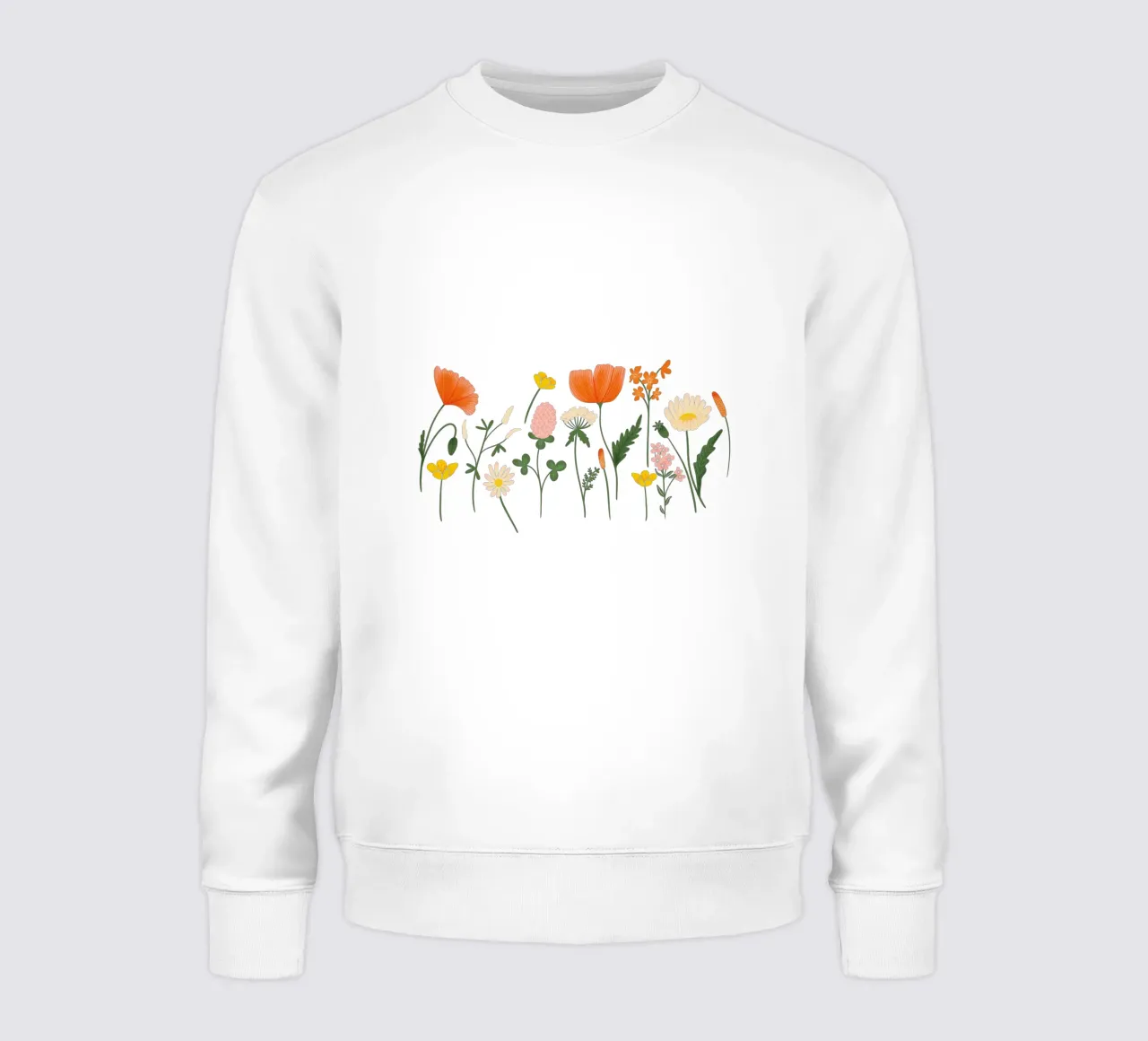 incantevoli fiori di campo felpa da nicigabrieldesigns