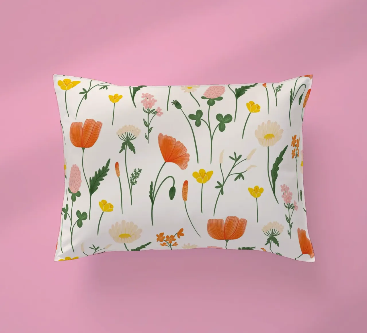 incantevoli fiori di campo cuscino da nicigabrieldesigns