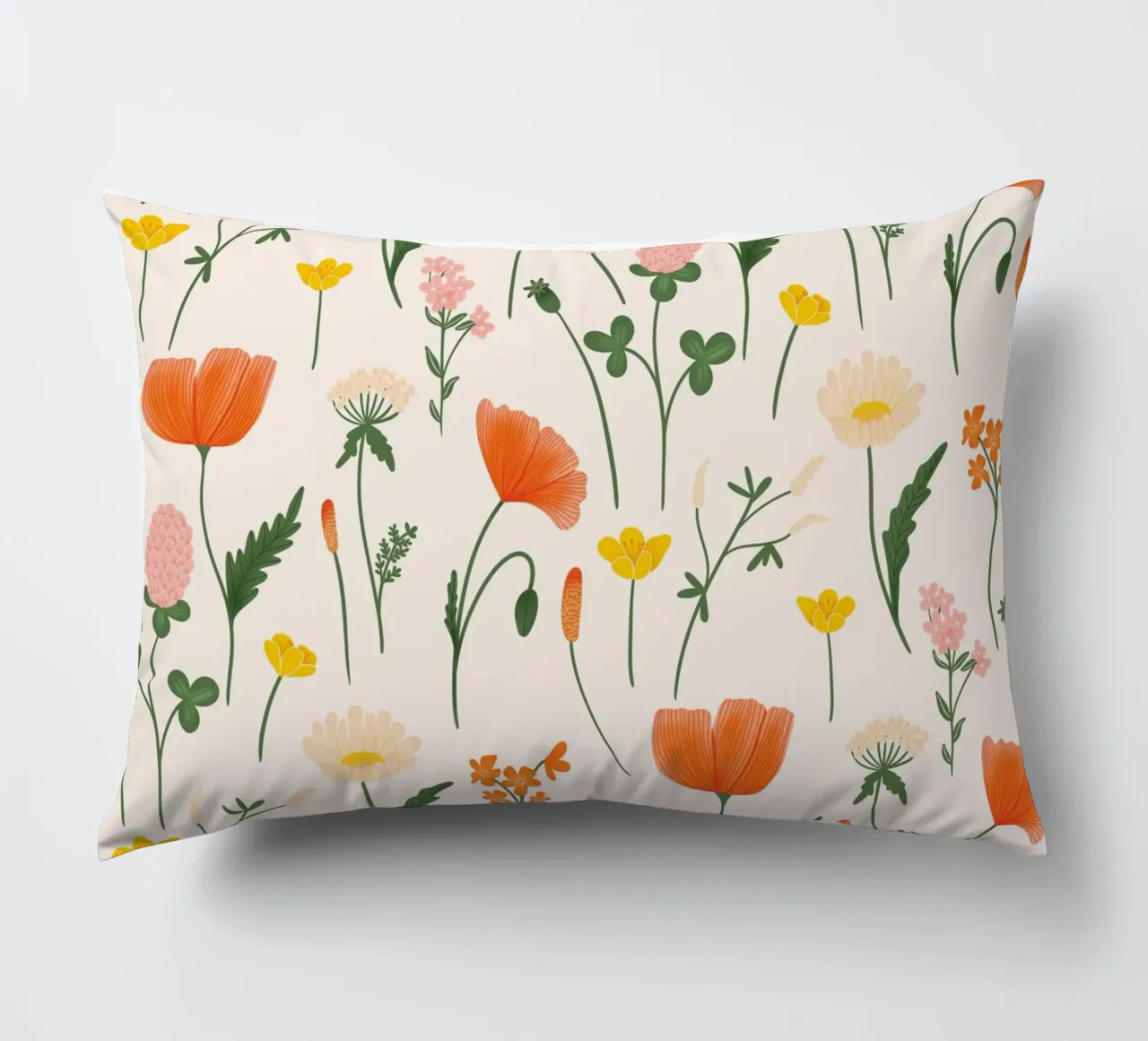 incantevoli fiori di campo cuscino da nicigabrieldesigns