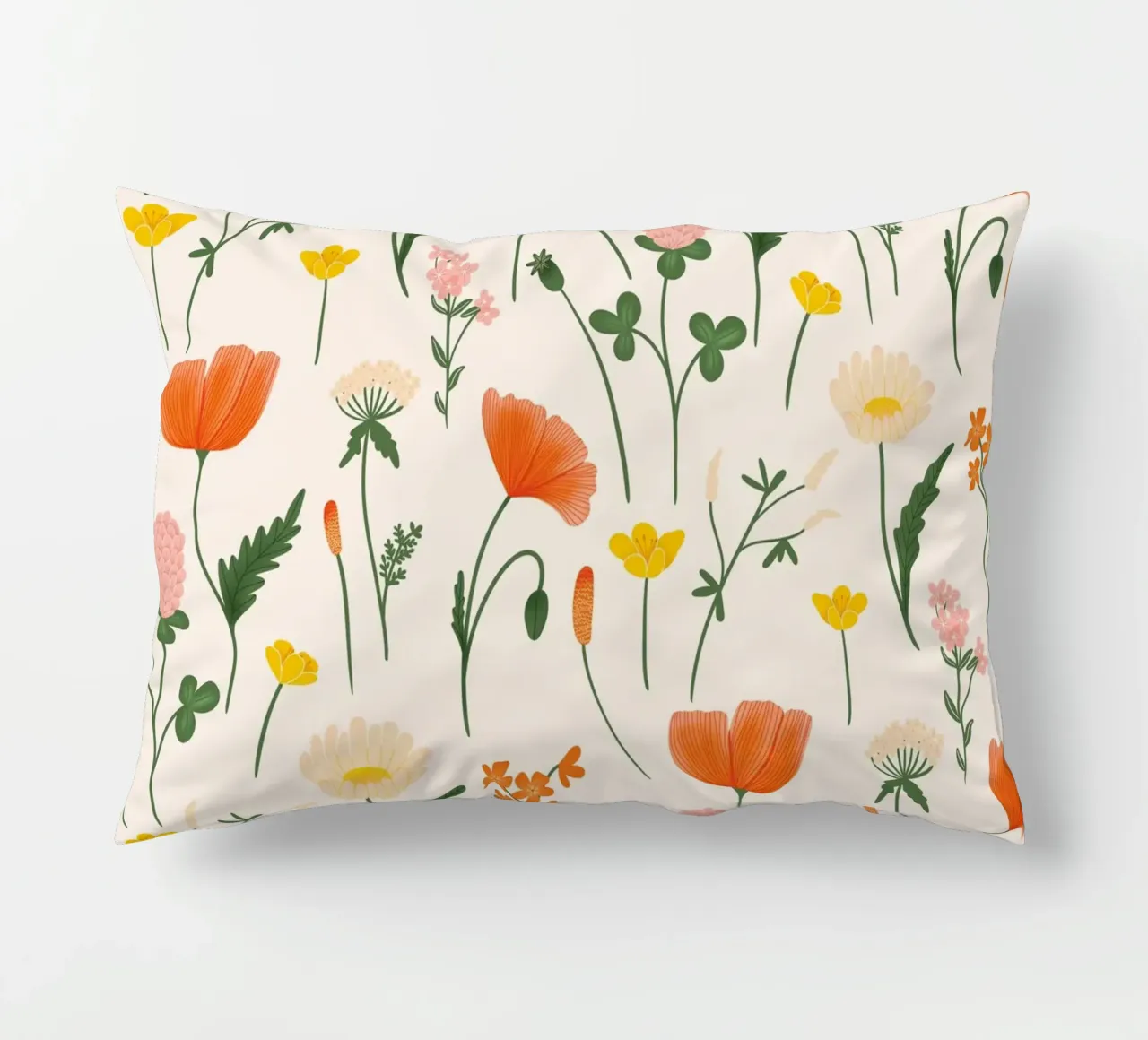 incantevoli fiori di campo cuscino da nicigabrieldesigns